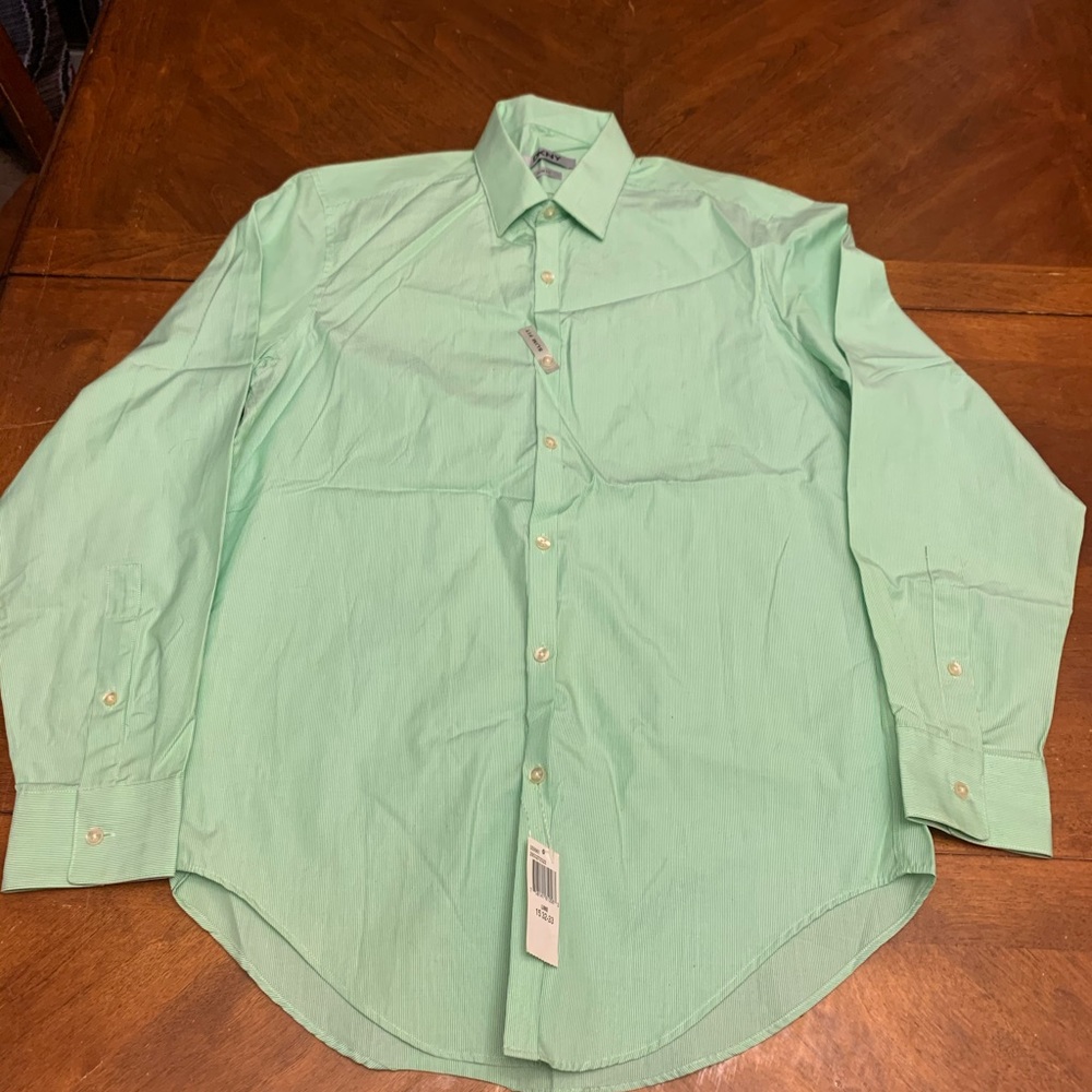 Vintage DKNY men’s long sleeve lime dress shirt